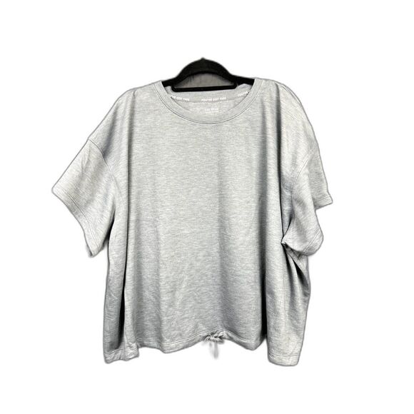 Tek Gear Plus Size Ultrasoft Fleece Crewneck Sweatshirt Tie Back Chic SZ 4X:NWOT - Picture 2 of 6